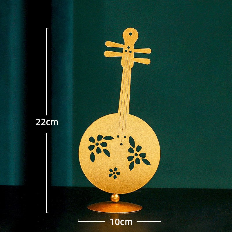 New Chinese Wrought Iron Metal Musical Instrument Staff With Musical Notes