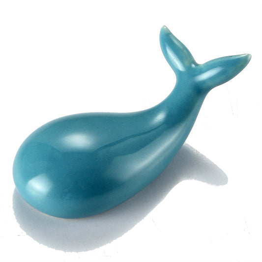 Pottery small whale chopstick holder