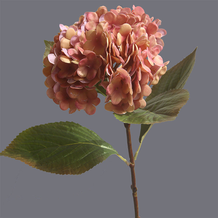 Single 3D Retro-feel Moisturizing Hydrangea Artificial Flower